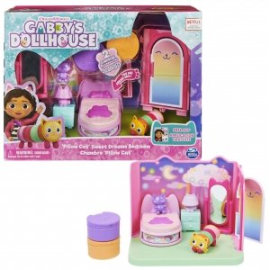 promo Gabby et la Maison Magique - Gabby Dollhouse - Playset La Chambre Polochat - 1 Figurine + Accessoires - Pièce Pour Maison de Poupée - Dessin Animé Gabby Et La Maison Magique - Jouet Enfant 3 Ans et +