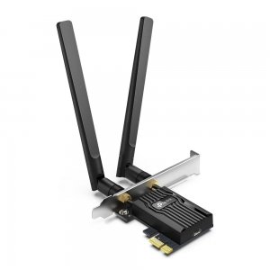 promo TP-Link WiFi 6 Carte WiFi PCIe AX3000, Archer TX55E, Adaptateur Bi-bande Carte WiFi Bluetooth 5.3 avec 2 antennes multidirectionnelles, Intel Wi-Fi 6 , Ideal pour Gaming