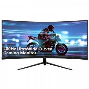 promo Z-Edge Ecran PC Gamer Incurvé 30'' 200 Hz, 1ms MPRT, 2560x1080, FreeSync, Moniteur Gaming Ultra-large 21:9 Avec HDMI Câble, Inclinaison Réglable,1500R, 300cd/m², 2* HDMI2.0 &DP1.2, RGB, VESA 100*100mm