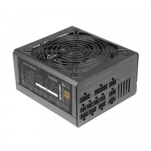 promo MARSGAMING MPB1000P, Alimentation Modulaire ATX 3.0 1000W, Garantie de 10 Ans, 80Plus Gold, Ventilateur 140mm AI-RPM, Condensateurs Japonais, Support PCIe 5.0 et APFC, Technologie DC-DC et SMD, Noir