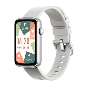 promo SHANG WING Montre Connectée Femme Montre Intelligente pour Android iOS Montre Running Sport Petite Podometre Marche Cardio Oxymetre Calories Contrôle de la caméra Minuteur Chronometre Gris