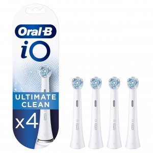 promo Oral-B Io Ultimate Clean Brossettes De Recharge Pour Brosse À Dents Électrique Jusqu’À 100 % D’Élimination De La Plaque Dentaire, Pack De 4