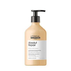 promo L'Oréal Professionnel, Shampoing Réparateur Instantané, Cheveux Secs & Abîmés, Nourrit Intensément la Fibre, Répare & Renforce les Zones Fragilisées, Absolut Repair, Serie Expert, 500ml