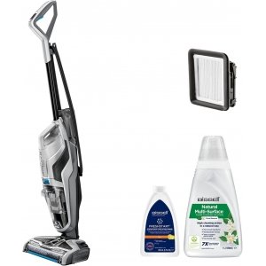 promo BISSELL CrossWave C3 Pro, Aspirateur Balai Laveur à Câble, Aspire, Lave & Sèche, Nettoyeur Eau Poussière, Extraction Puissante des Taches Humides & Sèches, Nettoyeur 3 en 1 pour Multi-surfaces, 3555N