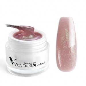 promo Venalisa Gel Construction Ongle UV, Complet Builder Gels et Résines pour Faux Ongles Formes, Convient aux Débutants, 50g (Pailleté Rose)