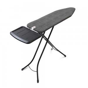 promo Brabantia - Table à Repasser Taille B - pour Centrale Vapeur - Planche a Repasser - Support Métallique Extra Large - Plateau Extra-Stable - Ne Glisse Pas - Denim Black - 124 x 38 cm