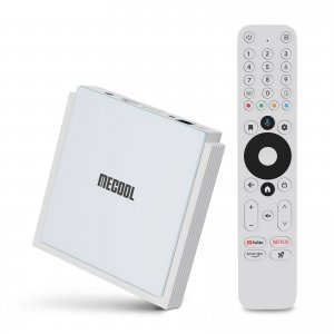 promo MECOOL KM2 Plus Deluxe Android TV Box, HDR 10+ 4K Dolby Vision Display, Google Netflix Certifié Prime Voice Assistant Video WiFi 6 Dual Band TV Box