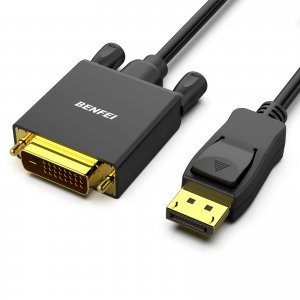 promo BENFEI Câble DisplayPort vers DVI-D, 1.8M Single Link mâle à mâle cordon plaqué or pour Lenovo, Dell, HP, ASUS et autres marques, pour Écran PC