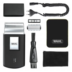 promo Wahl Rasoir de voyage - Rasoir électrique sans fil et rechargeable pour hommes, idéal pour les voyages, pour couper les cheveux et la barbe, compact et portable