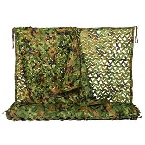promo NINAT Woodland Filet de Camouflage 6Mx6M la Jungle de Filets Couverture Camouflage pour Chasse d'ombrage Déco Camping Accessoires de Camouflage