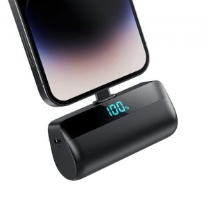 promo Feob Mini Batterie Externe pour iPhone 5200mAh, Power Bank Charge Rapide 20W PD Chargeur Externe Ultra-compact avec écran LED, Chargeur Portable Compatible avec iPhone 14/14 Plus/13 Pro/12/11/XS/8/7/6
