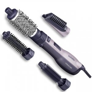 promo BaByliss Brosse à air chaud multistyle AS121E, 1200 watts Ionic, 4 accessoires, 1 pièce (lot de 1), céramique