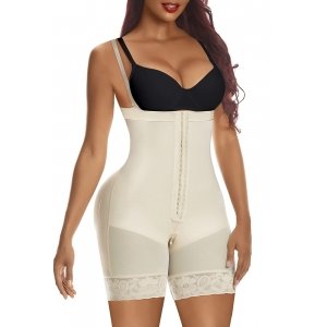 promo YIANNA Body Gainant Femme Ventre Plat Invisible Gaine Amincissante Fajas Colombianas Reductoras Sculptant Shaper Shapewear Bodysuit Beige L 7243