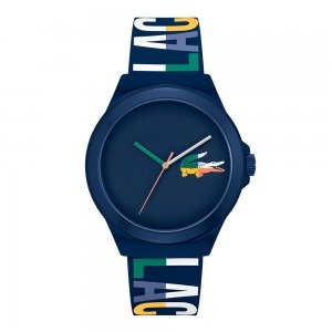 promo Lacoste Montre Analogique à Quartz pour homme avec Bracelet en silicone Bleu Marin - 2011184