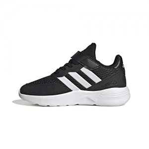 promo adidas Nebzed Elastic Lace Top Strap Shoes Sneaker, Core Black/FTWR White/FTWR White, 36 2/3 EU