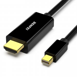 promo BENFEI Câble Mini DisplayPort vers HDMI, câble Mini DP vers HDMI 1,8 mètre (Compatible Thunderbolt) avec MacBook Air/Pro, Surface Pro/Dock, Moniteur, projecteur