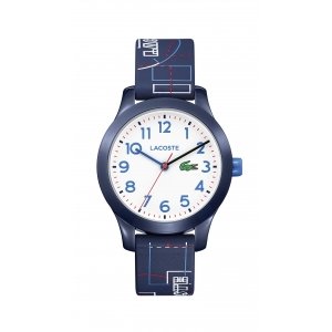 promo Lacoste Montre Analogique à Quartz pour enfants avec Bracelet en silicone Bleu Marin - 2030008