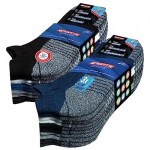 promo SOXCO Chaussettes Homme Femme Sport 43-46 Socquettes Basses Courtes - Lot de 10 Paires (EU 43 46, Multicolore S)