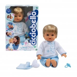 promo Cicciobello, Câlin Coucou, Poupon 42 cm, Corps Souple, des Câlins, des chatouilles et Joue à Coucou-Caché, 1 tétine et 1 Doudou, Jouet pour Enfants dès 2 Ans, CCB99