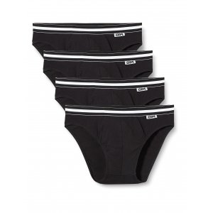 promo DIM Slip Homme EcoDIM Coton Stretch x4, Noir, L