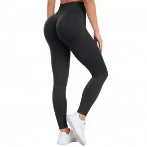 promo Occffy Legging de Sport Femme Push Up Butt Lift Leggings Fitness Taille Haute Pantalons de Yoga et Pilates pour Femme(Noir Foncé,L)