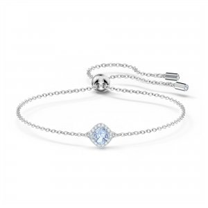 promo Swarovski Bracelet Angelic, Taille coussin, Bleu, Métal rhodié