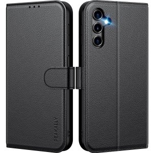 promo Peakally Coque pour Samsung Galaxy A14 4G / 5G, Blocage du Signal RFID, Etui à Rabat en Cuir de Qualité Supérieure [Pochette de Portefeuille] [Fermeture Magnétique] - (Noir)