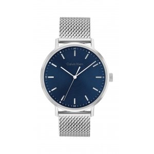 promo Calvin Klein Montre Analogique à Quartz pour homme avec Bracelet milanais en acier inoxydable argenté - 25200045