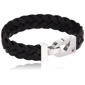 promo Tommy Hilfiger Jewelry Bracelet pour Homme en Cuir Noir - 2700872