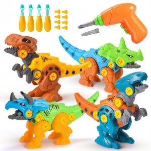 promo Toyzey Dinosaure Jouet Enfant 3-9 Ans,Jurassic World Dinosaure Jouet Garcon 3-12 Ans Perceuse Enfant Jeu 3-9 Ans Dinosaure Cadeau Fille 2-9 Ans Démontage Jouets Cadeau Garcon 3-9 Ans