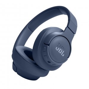 promo JBL Tune 720BT, casque audio sans fil, léger et confortable, Bluetooth 5.3, autonomie jusqu'à 76 h, charge rapide, son JBL Pure Bass, bleu