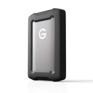 promo SanDisk Professional 5 To G-DRIVE ArmorATD, HDD portable USB-C (5Gbps), USB 3.2 Gen 1, Thunderbolt 3, jusqu'à 130 MB/s, résistant à la poussière, aux chutes, aux chocs et à l'eau