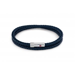 promo Tommy Hilfiger Jewelry Bracelet pour Homme en Cuir Bleu - 2790264S