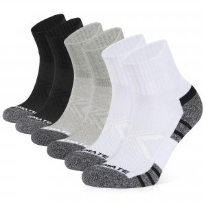 promo Closemate 6 Paires Chaussettes Courtes Homme Femme 39-42 43-46 Chaussettes de Sport Socquettes Coton Respirantes Antidérapantes Pour Running Randonnée Cyclisme Travail (2Blanches,2Noires,2Noires,XL)