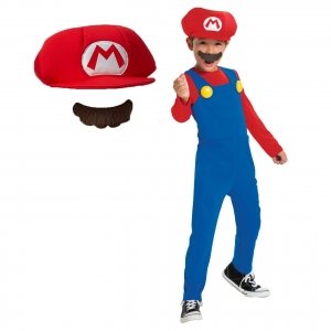 promo Disguise Nintendo Déguisement Mario Enfant, Deguisement Super Mario Enfant, Deguisement Enfant Mario, Costume Mario Enfant, Deguisement Garcon Mario, Déguisement Enfant Mario Taille M