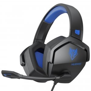 promo NUBWO N16 Casque Gaming - Micro Annulant Le Bruit, Son Stéréo et Conception Confortable pour PS5, PS4, Xbox One, NS, PC, Ordinateur Portable et Mac - Bleu