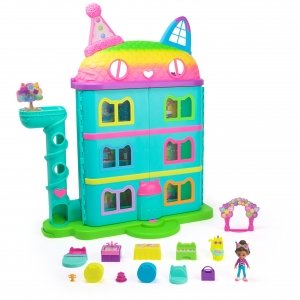 promo Gabby et la Maison Magique - Gabby Dollhouse - Maison de Poupée Interactive Avec 1 Figurine + 15 Accessoires - Thème Fête - Jouet Gabby Et La Maison Magique - Gabby Chat - Jouet Enfant 3 Ans +