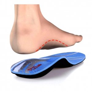 promo PCSsole Semelles Orthopédique Homme et Femme，Confort Semelles de soutien de la voûte plantaire pour Pied Plat, la Fasciite Plantaire, les Douleurs au niveau du Talon EU38-39(25cm) Bleu