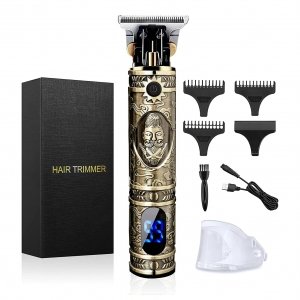 promo Tondeuse Cheveux Hommes, Tondeuse Barbe Homme Professionnel Rasoir Tondeuse Cheveux en T Sans fil électrique avec écran LCD Tondeuse Homme pour Cadeau Homme Salon de Coiffure la Famille