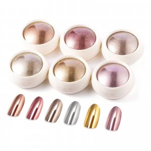 promo BISHENGYF 6 BoîTe Poudre Ongles En Or Rose, Effet Chrome Ongle Miroir MéTallique Brillant, Poudre Chrome Ongle Pigments Avec Paillettes Pou La DéCoration D'Art Ongle, Pigment ongles Nail Art