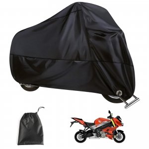 promo Housse Protection pour Moto, Housse Moto Impermeable, Bache Scooter Couverture Imperméable en Polyester Résistant aux déjections d'oiseaux, à l'eau, à la Poussière/Pluie/Neige, au Vent, UV, XXL