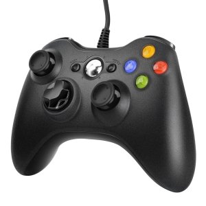 promo Manette pour Xbox 360 PC, Manette de Jeu USB, Design amélioré contrôleur de câble Ergonomique pour Xbox 360 Slim et PC avec Windows XP/Vista/7/8/8.1/10