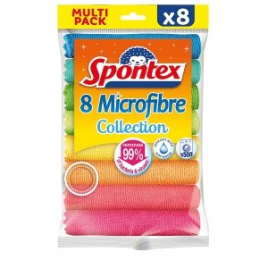 promo SPONTEX - Microfibre Collection - Microfibres Multi-usages - 8 Microfibres