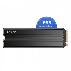 promo Lexar NM790 SSD Interne 1To avec dissipateur Thermique, M.2 2280 PCIe Gen4x4 NVMe 1.4 SSD, Jusqu'à 7400 Mo/s en Lecture, 6500 Mo/s en écriture, pour PS5, PC et Les Joueurs (LNM790X001T-RN9NG)