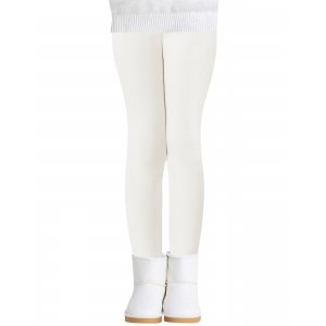 promo Adorel Legging Polaire Pantalon Chaud Hiver Uni Coton Fille Blanc 10-11 Ans (Taille du Fabricant 160)