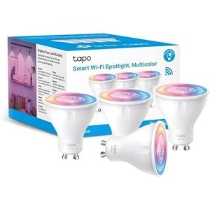 promo Tapo Ampoule Connectée WiFi, Ampoule LED GU10 Multicolore 2200K-6500K, Dimmable 350 Lumens, 3.7W équivalent à 50W, Compatible avec Alexa et Google Home, Economie d'énergie, Tapo L630(4-pack)