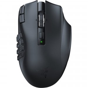 promo Razer Naga V2 HyperSpeed - Souris de Jeu MMO sans Fil Ergonomique (avec 19 Boutons programmables, sans Fil HyperSpeed (2,4 GHz), Bluetooth, jusqu'à 250 Heures, capteur Optique Focus Pro 30K) Noir