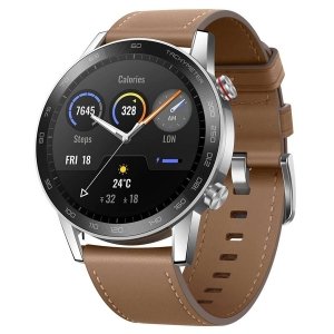 promo HONOR MagicWatch 2 Montre Intelligente avec 14 Jours d'autonomie, 15 Modes de Fitness, Moniteur SpO2, Surveillance de la fréquence Cardiaque Pendant la Natation, Suivi du Sommeil, Appel Bluetooth, 46