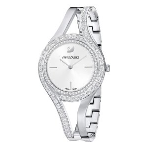 promo Swarovski Montre eternal, Bracelet En Métal, Blanc, Acier Inoxydable