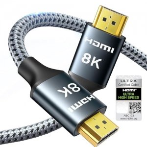 promo ARISKEEN Câble HDMI 2.1 8K 1M, 48Gbps Câble HDMI Tressé en Nylon Haute Vitesse, Prend en Charge 8K@60HZ, 4K@120Hz, Compatible avec PS5/4 TV Switch Monitor Blu-ray Soundbar
